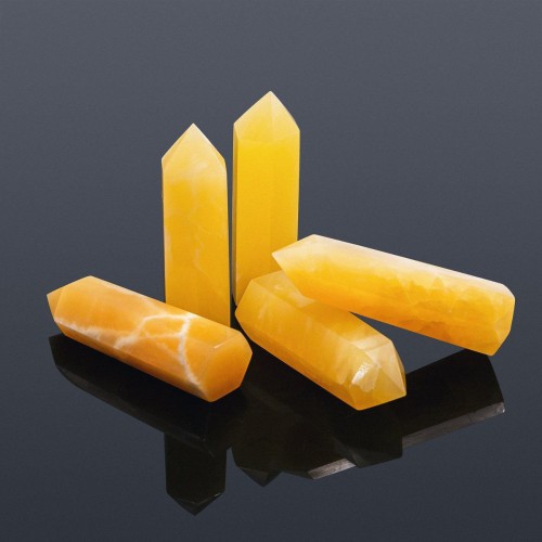 Yellow Calcite Tower Points Wholesale