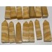 14 Pieces Yellow Calcite Stripe Tower Point