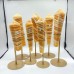 7 Pieces High Quality Yellow Calcite Wand Points With Stand