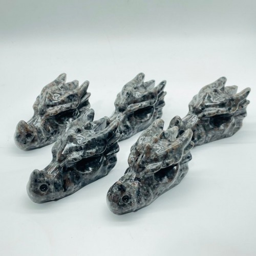 Yooperlite Dragon Head Carving Wholesale (UV Reactive)