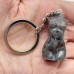 2 Types 4cm Goddess Carving Keychain Yooperlite Obsidian