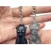 2 Types 4cm Goddess Carving Keychain Yooperlite Obsidian