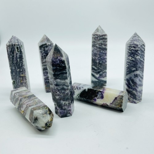 Purple Zebra Stone Tower Wholesale